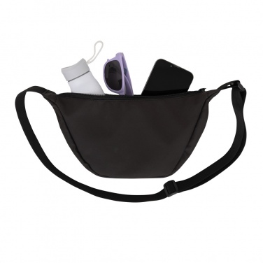 Logo trade liikelahja kuva: Crescent AWARE™ RPET puolikuun muotoinen crossbody -laukku